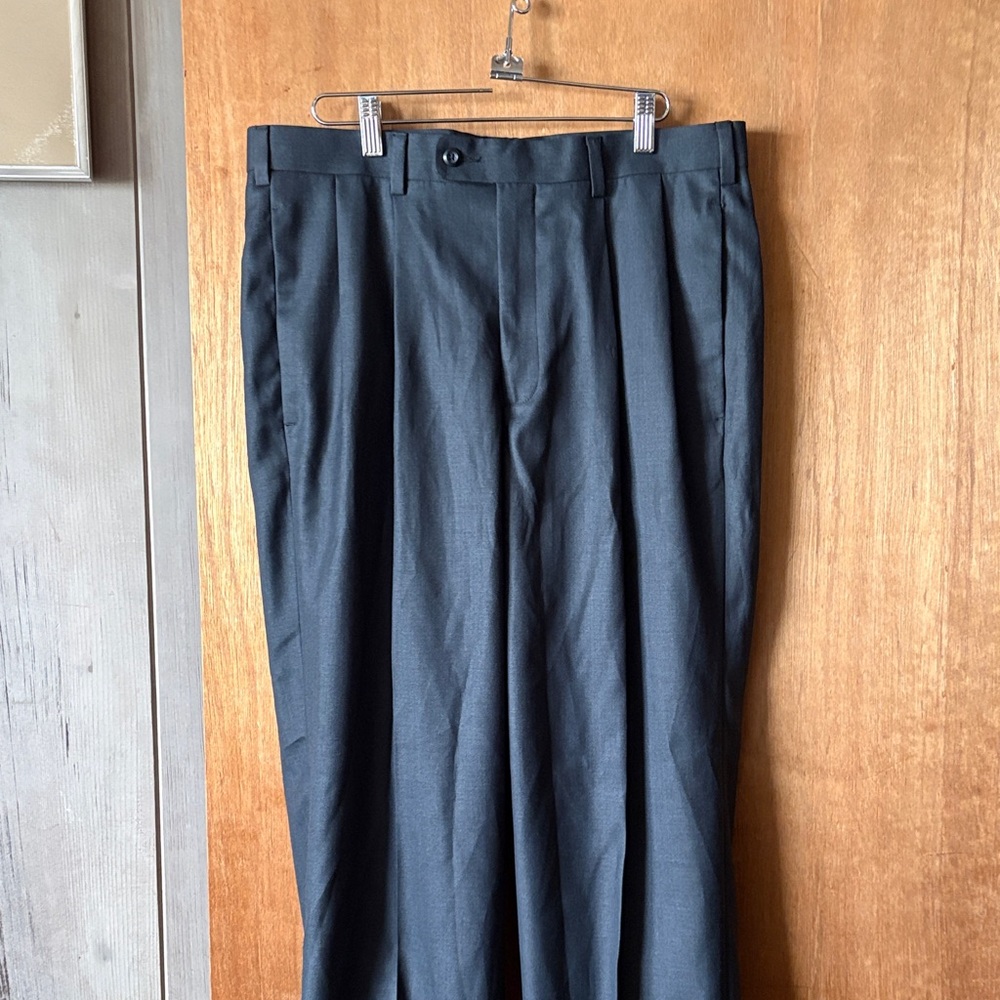 Perry Ellis Portfolio, Mens Dress Pants, Dark Gray, Size 34/29, NWT